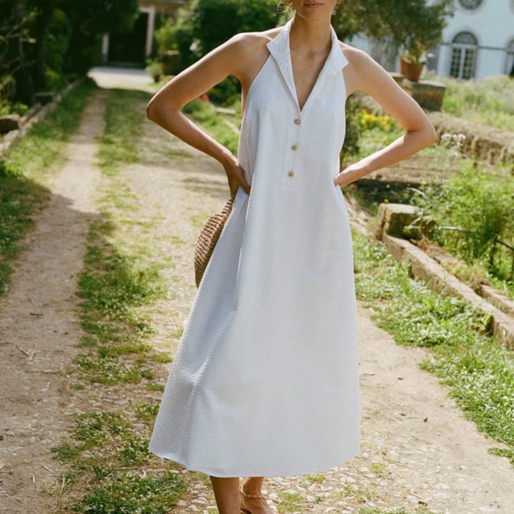 Selling this Tuckernuck White Seersucker Jagger Dress